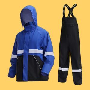 NWT NAVIS Marine Rain Suit Workwear NS005 Size Small Fishing Boating Hurricane